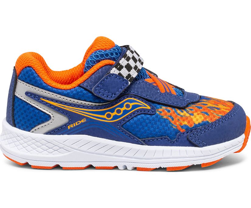 Tenis Saucony Ride 10 Jr. Niños Azules Naranjas | México 753NWYB